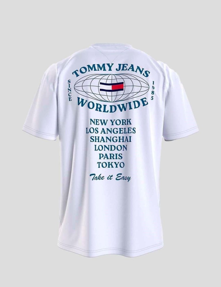 T-shirt TOMMY JEANS modern estentials tee whitte